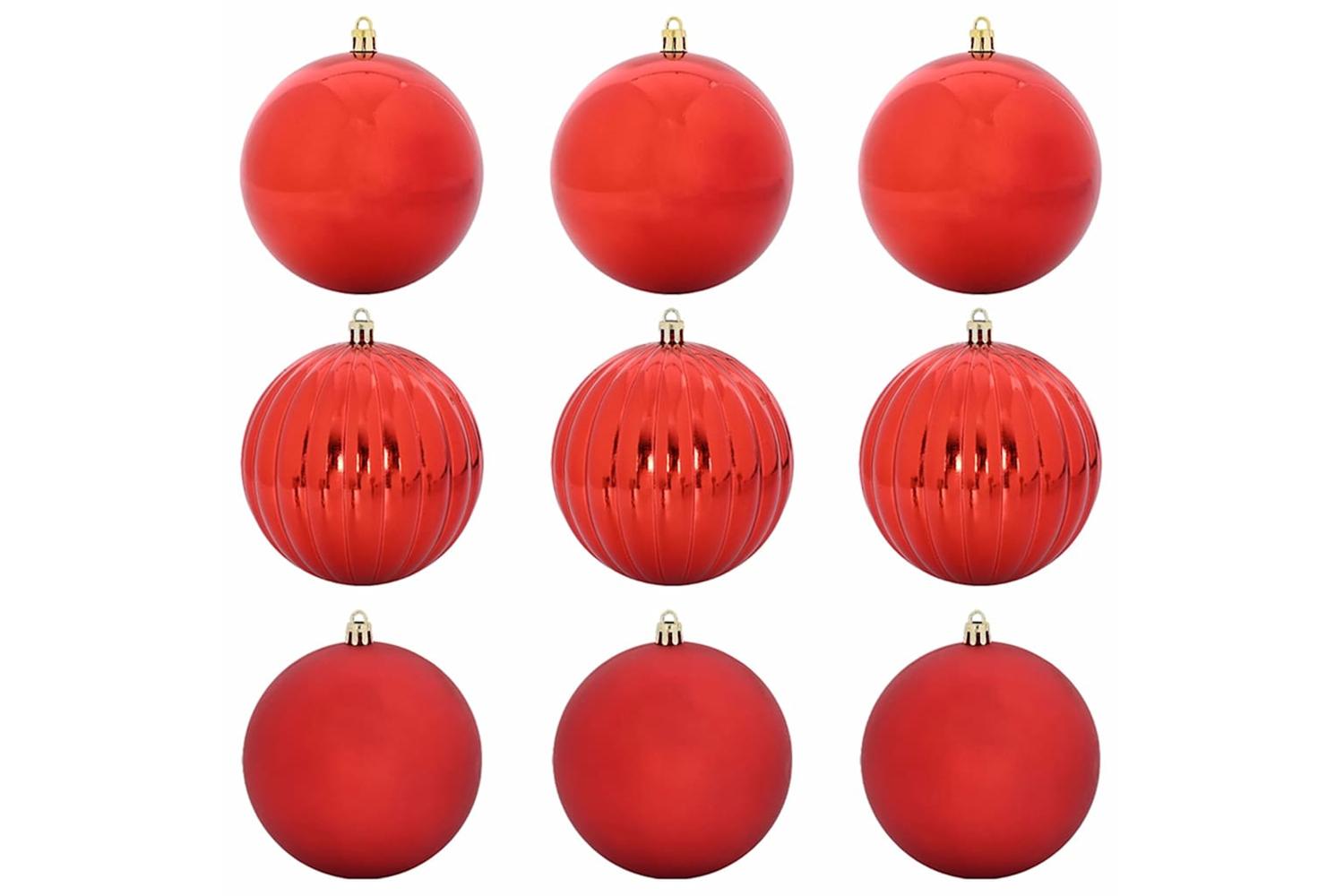 Vidaxl Christmas Bauble Set 9 Pcs Red-2
