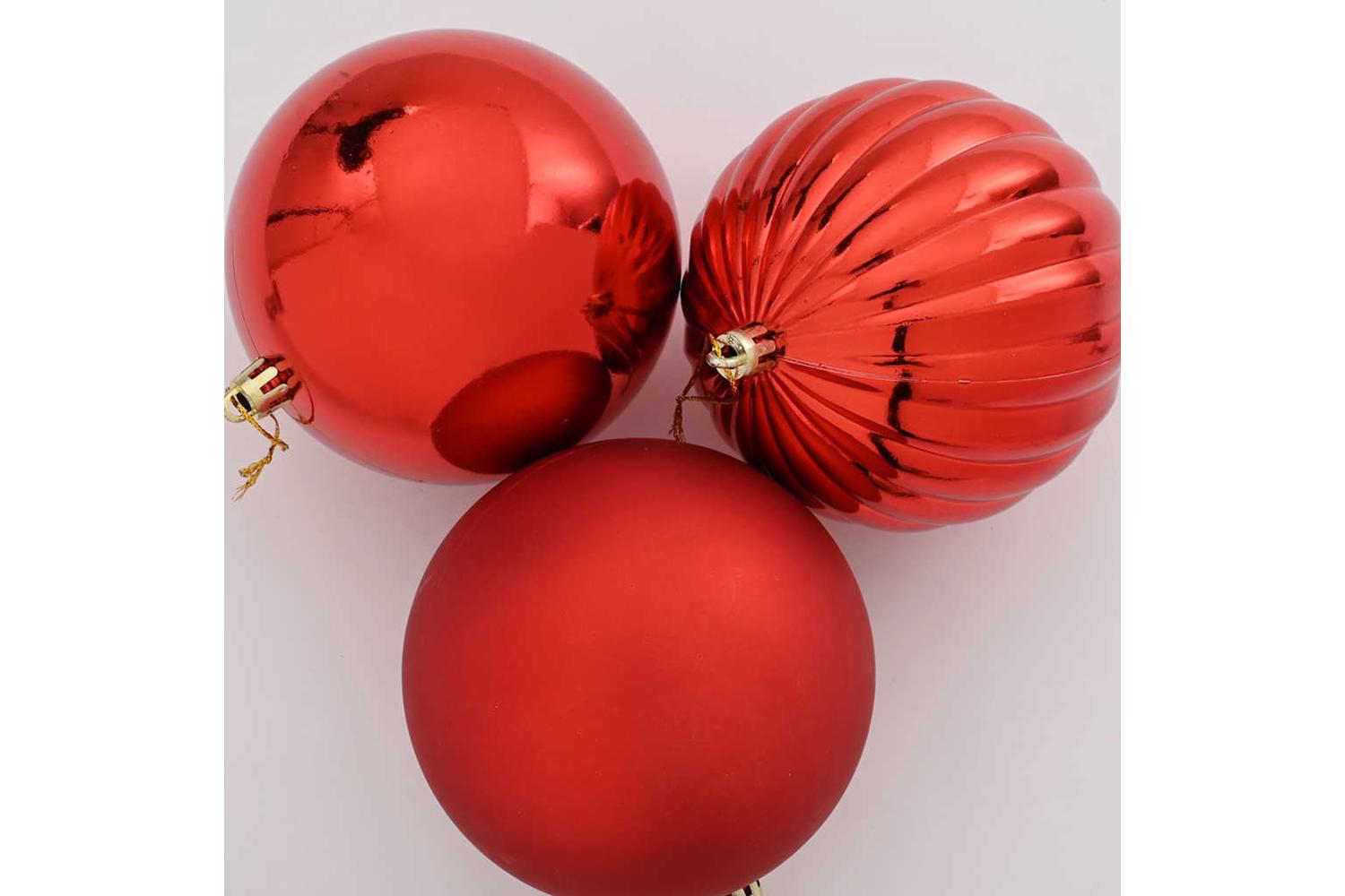 Vidaxl Christmas Bauble Set 4 Pcs Red-4