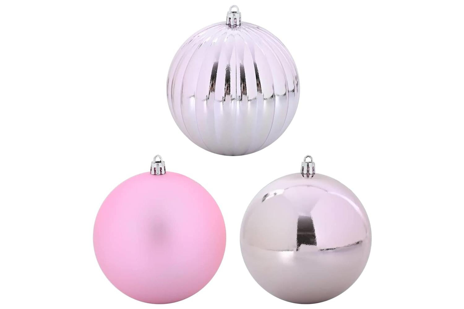 Vidaxl Christmas Bauble Set 15 Pcs Pink-2