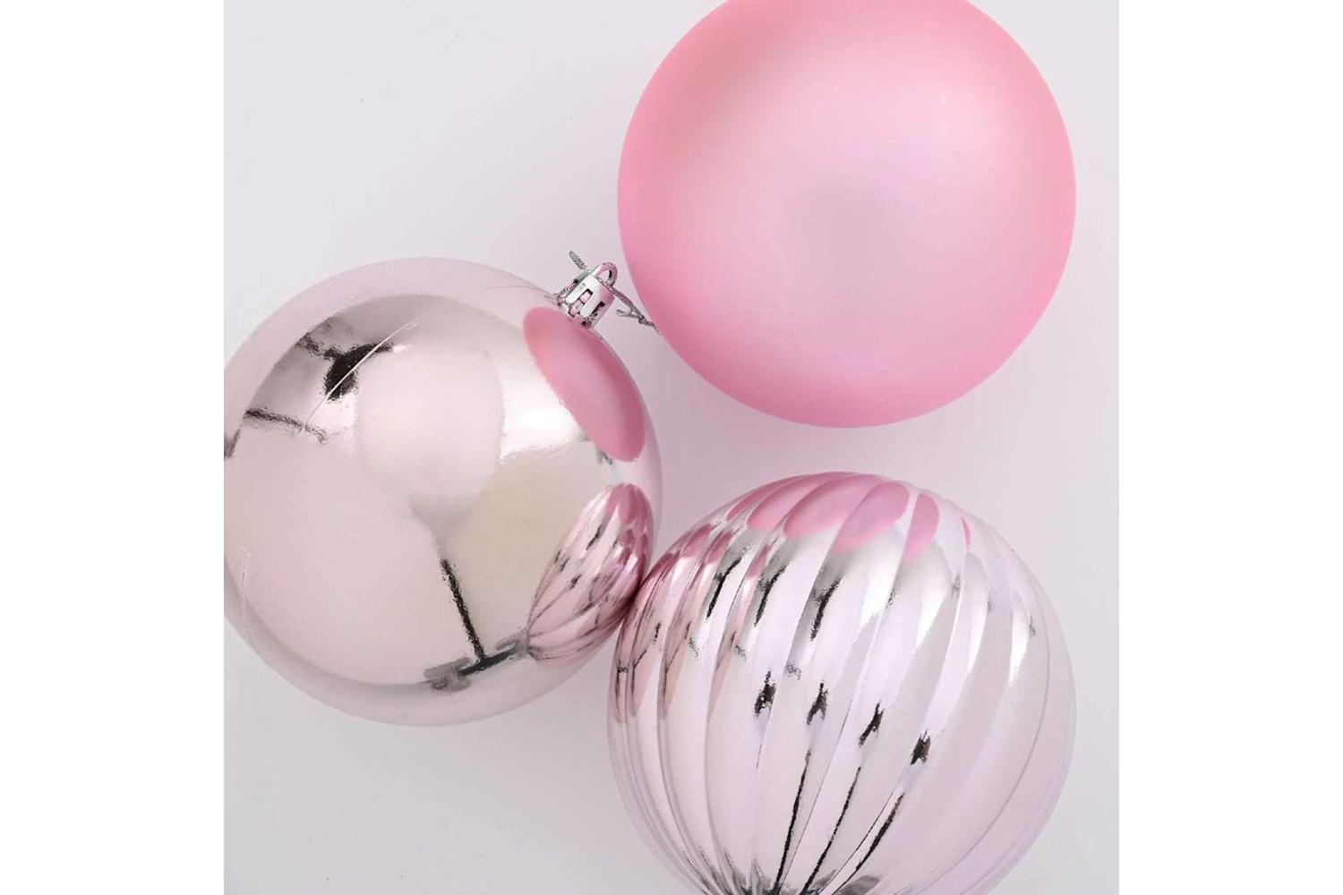 Vidaxl Christmas Bauble Set 4 Pcs Pink-4