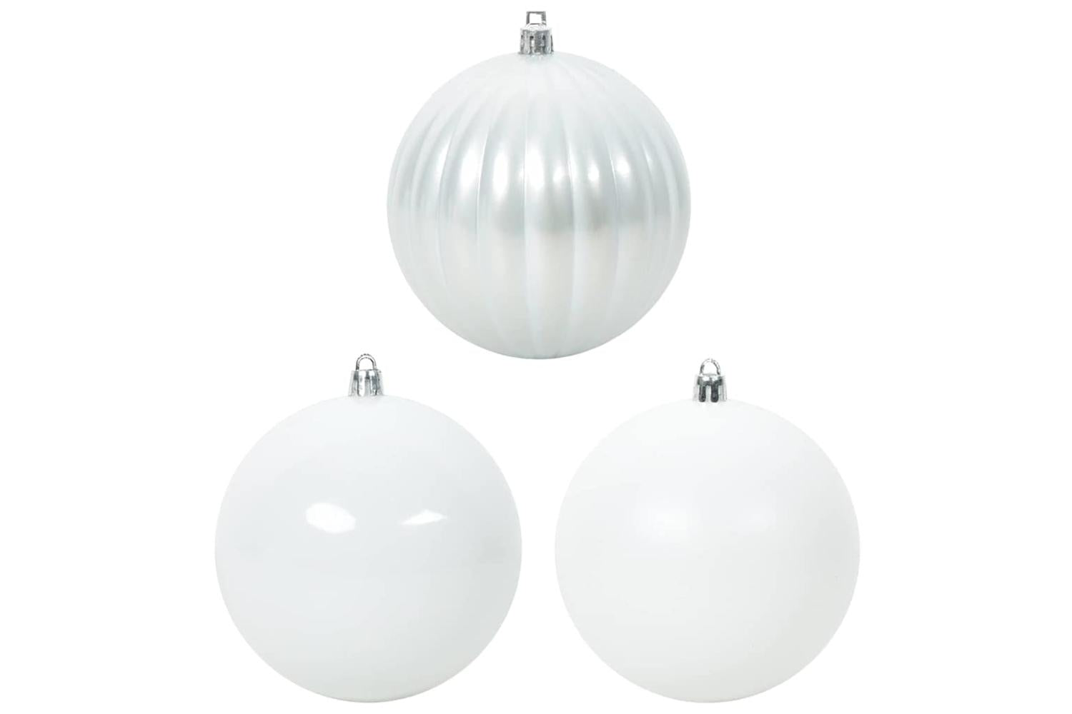 Vidaxl Christmas Bauble Set 4 Pcs White-2