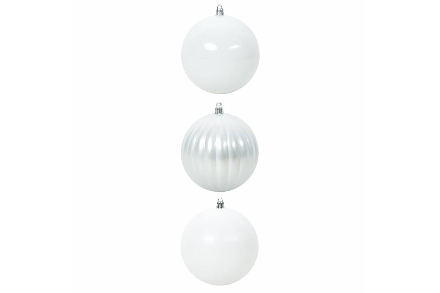 Vidaxl Christmas Bauble Set 3 Pcs White