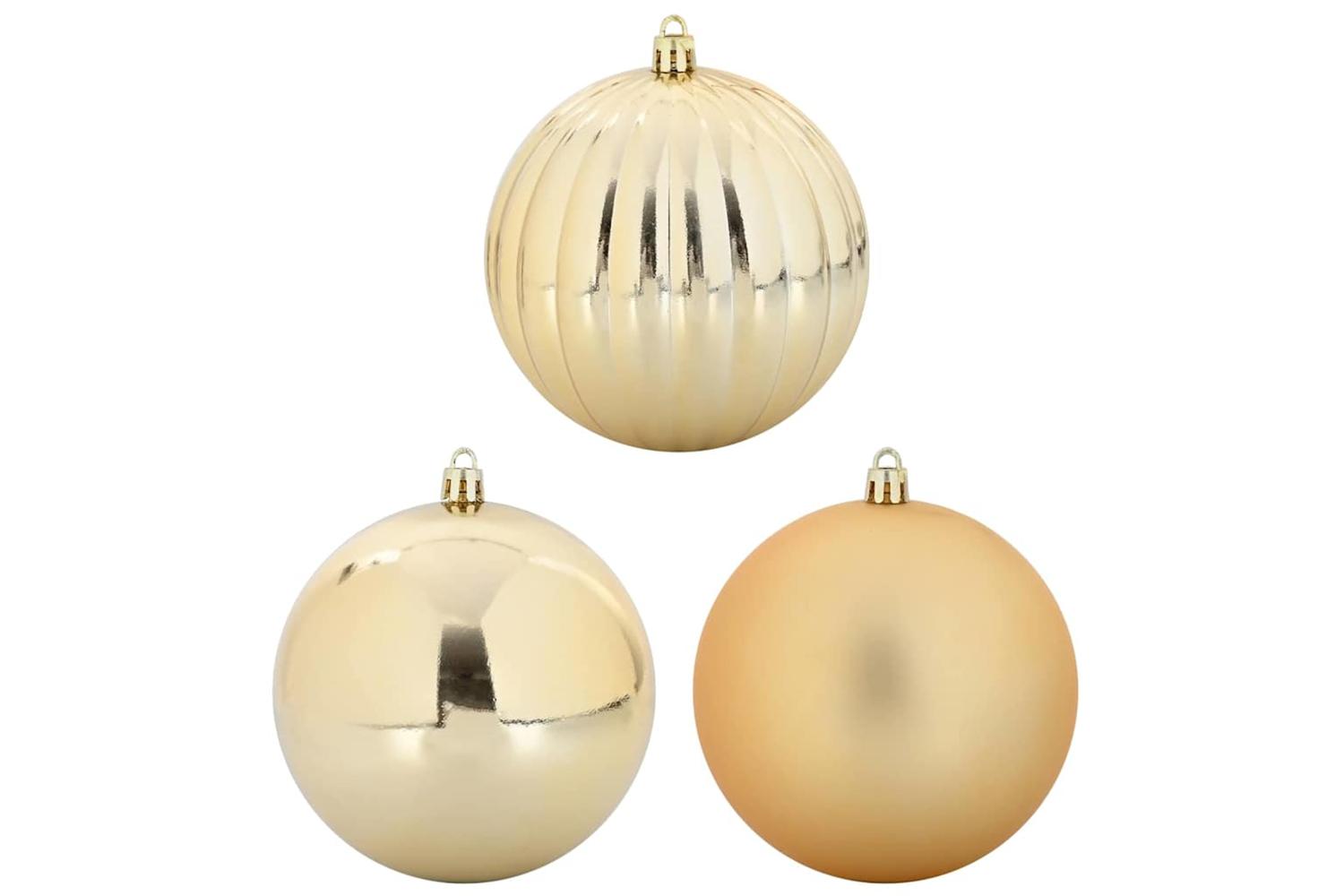 Vidaxl Christmas Bauble Set 15 Pcs Gold-2