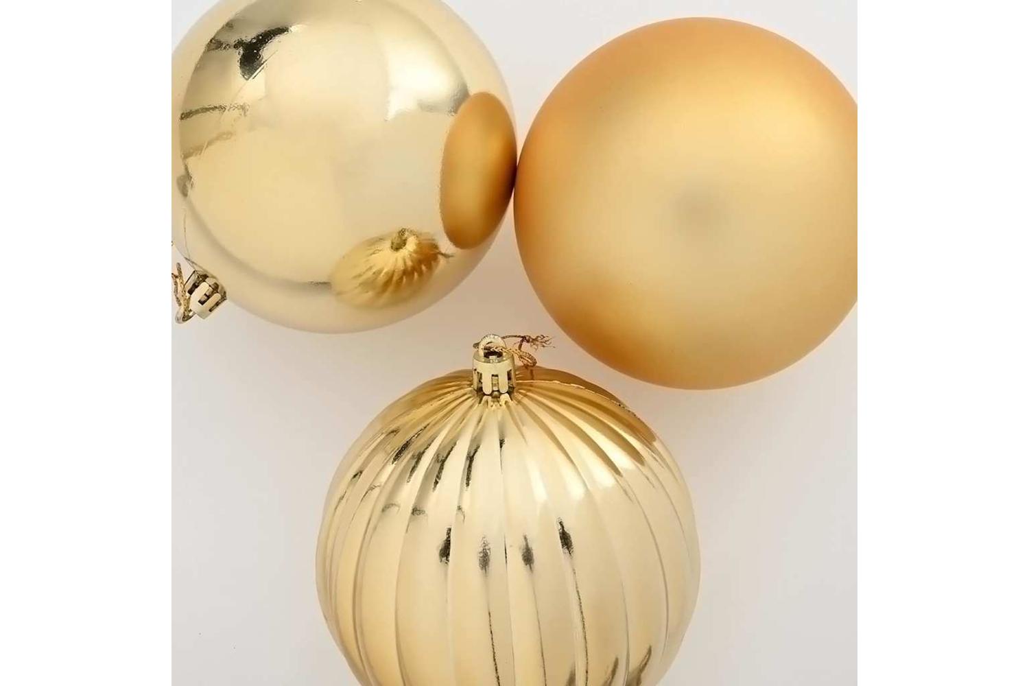 Vidaxl Christmas Bauble Set 15 Pcs Gold-4