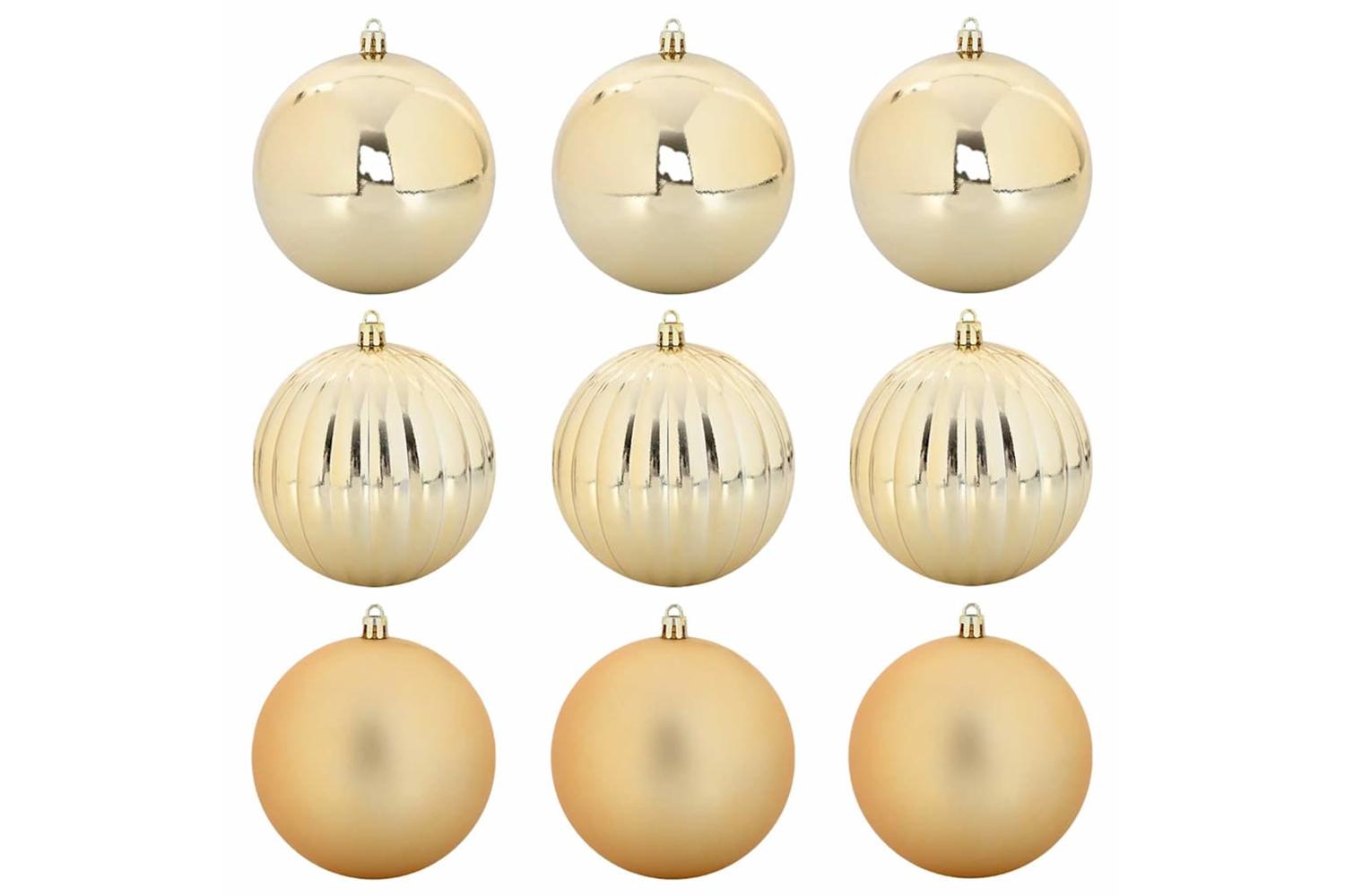 Vidaxl Christmas Bauble Set 9 Pcs Gold-2