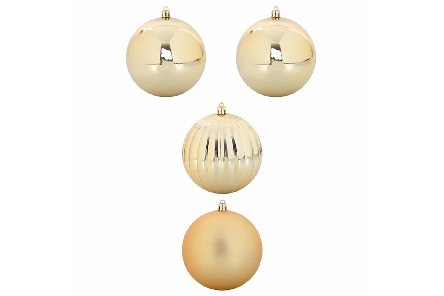 Vidaxl Christmas Bauble Set 4 Pcs Gold-2
