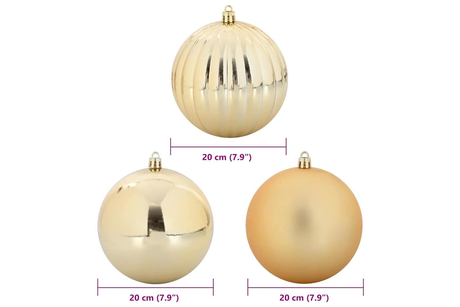 Vidaxl Christmas Bauble Set 4 Pcs Gold-5