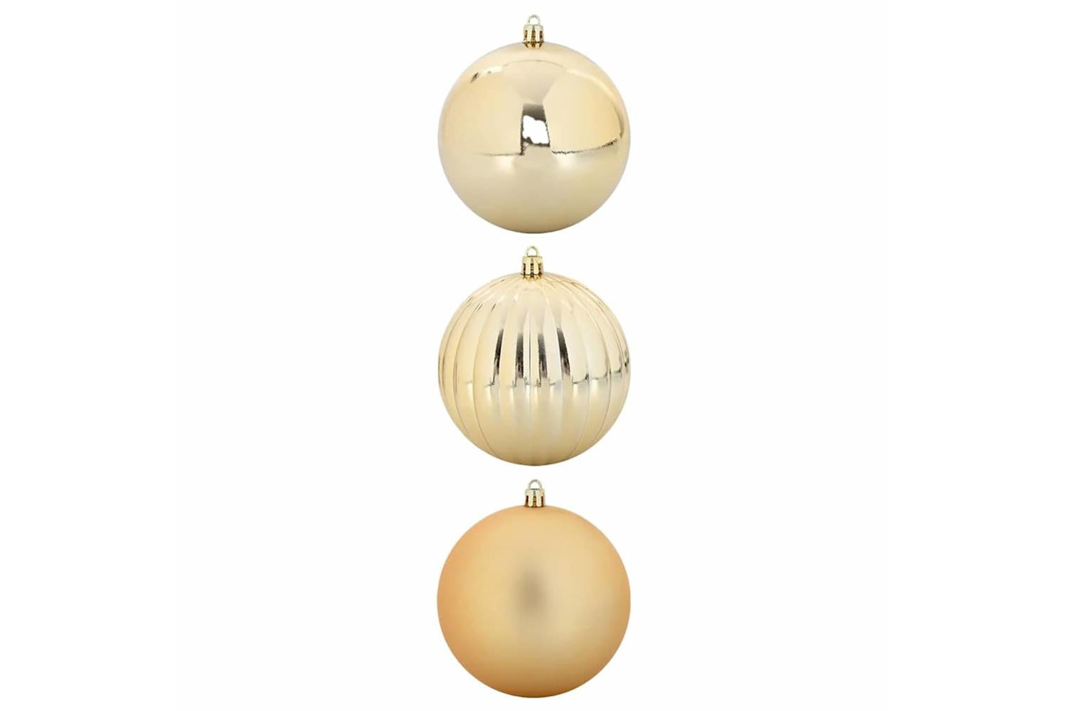 Vidaxl Christmas Bauble Set 3 Pcs Gold