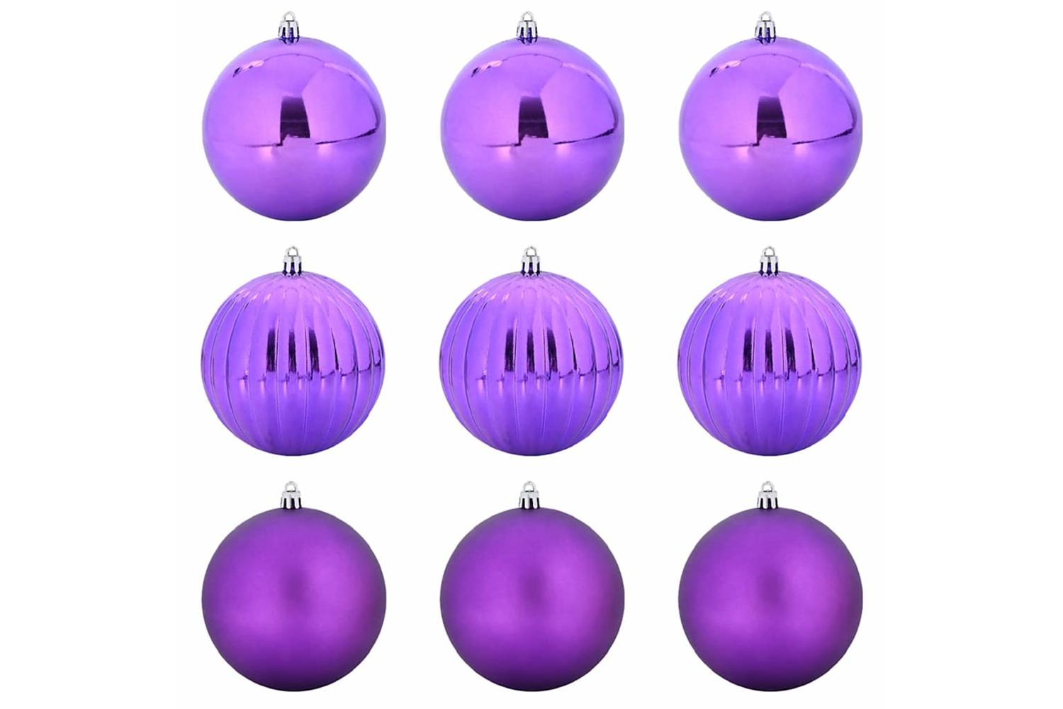 Vidaxl Christmas Bauble Set 9 Pcs Lilac-2
