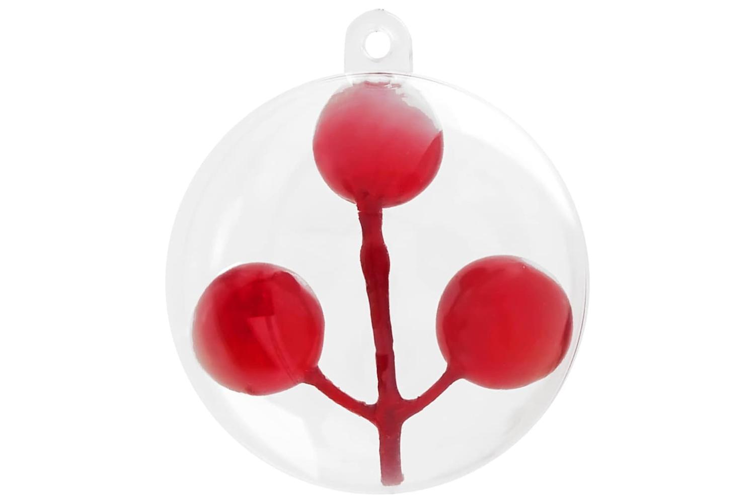 Vidaxl Christmas Bauble Set 100 Pcs Transparent 10 Cm-3