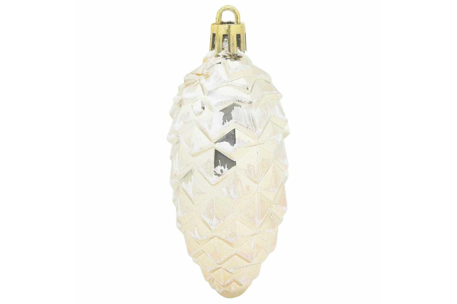 Vidaxl Christmas Pine Cone Ball 40 Pcs Champagne-4