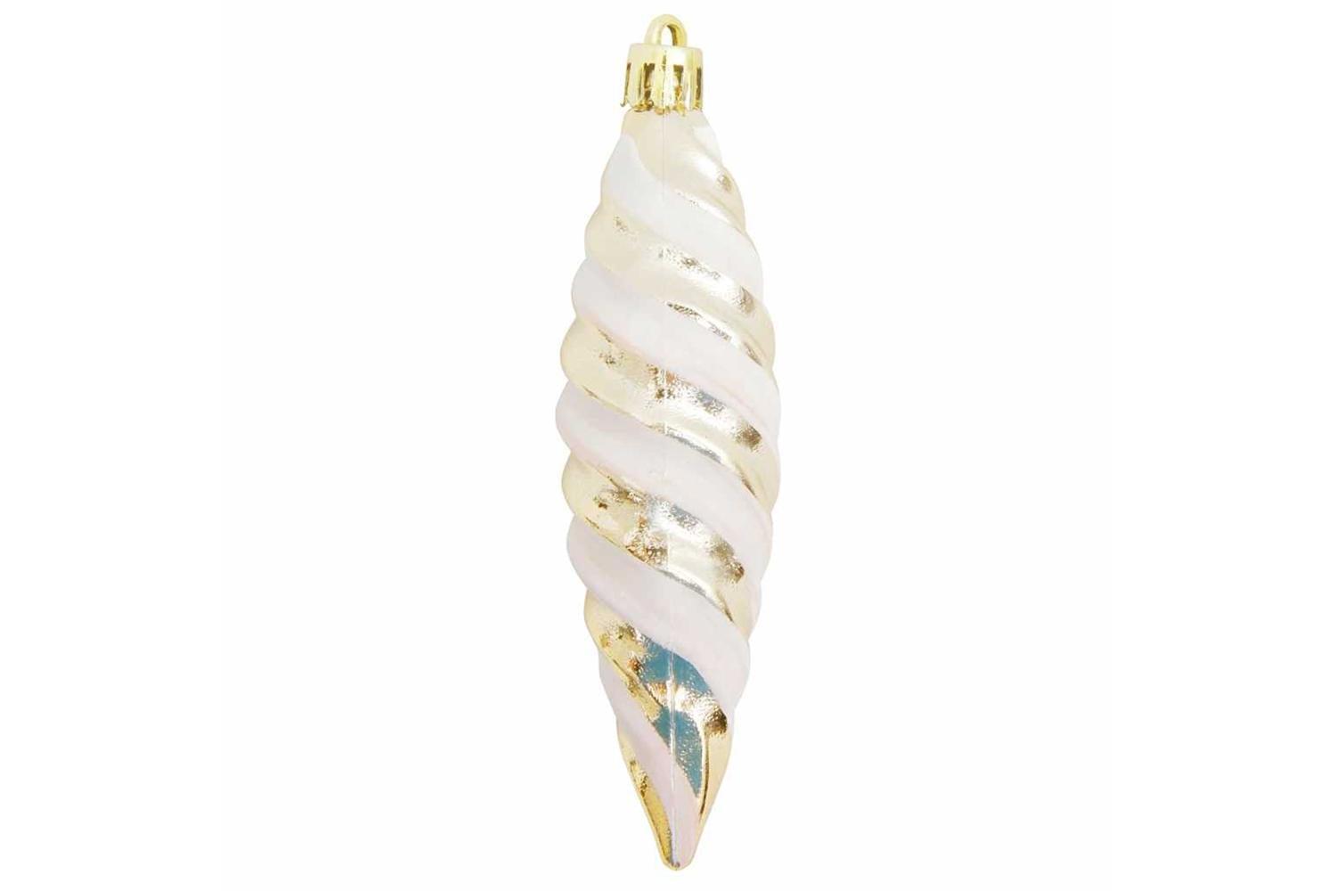 Vidaxl Christmas Spiral Shape Ball 40 Pcs Champagne-4