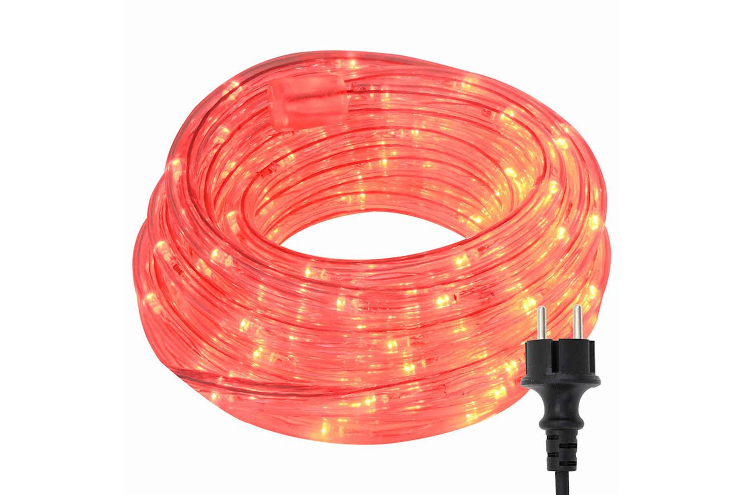 Vidaxl Rope Light With 1200 Leds Red 50 M Pvc-2