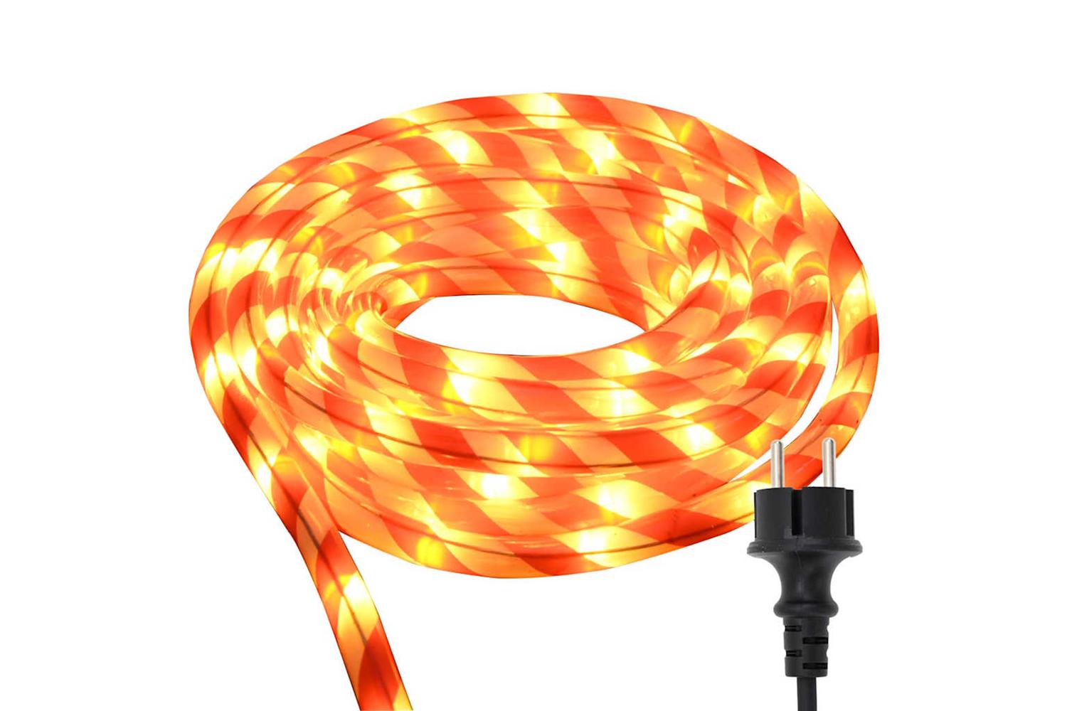 Vidaxl Rope Light With 240 Leds Warm White 10 M Pvc