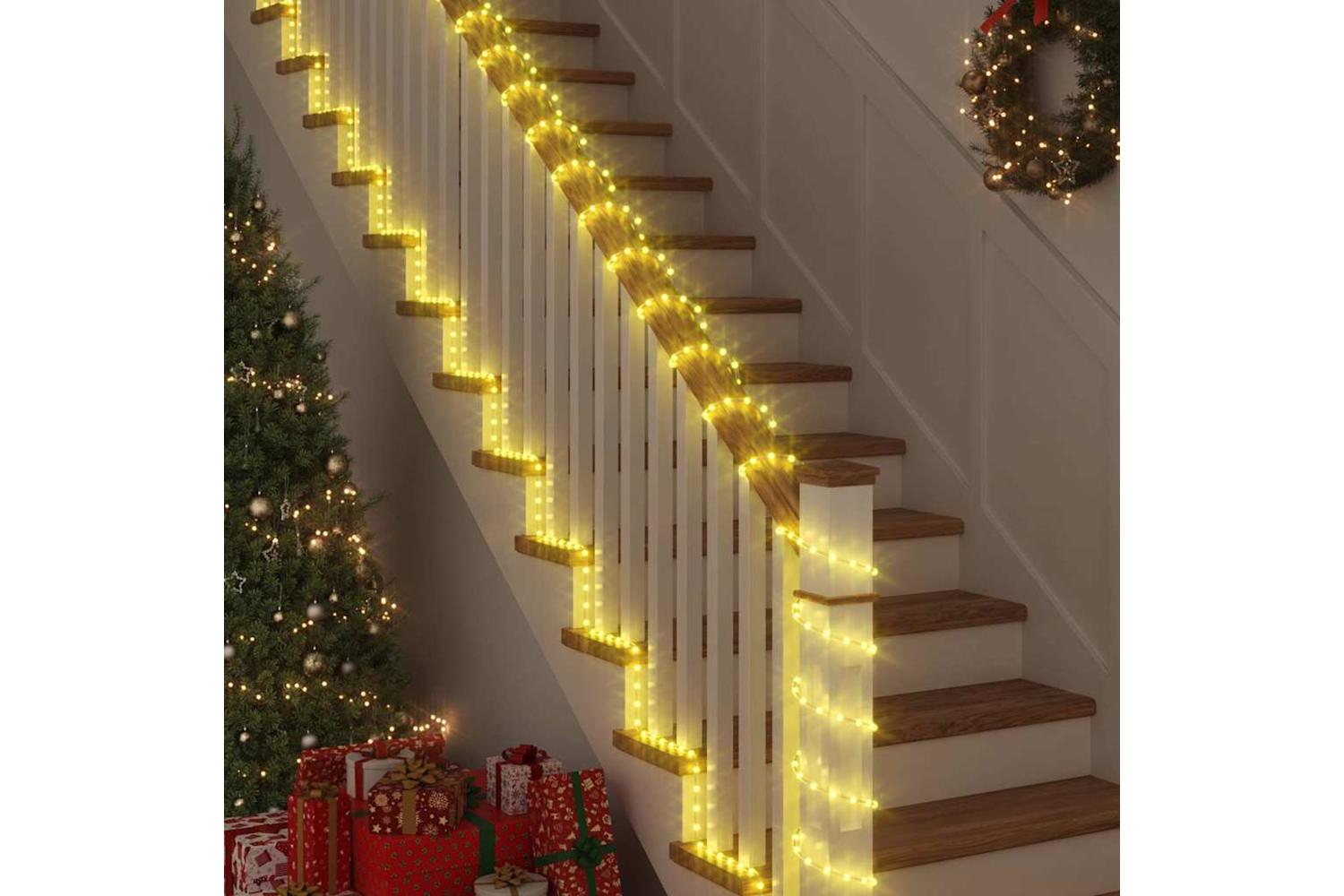 Vidaxl Rope Light With 1200 Leds Warm White 50 M Pvc-4