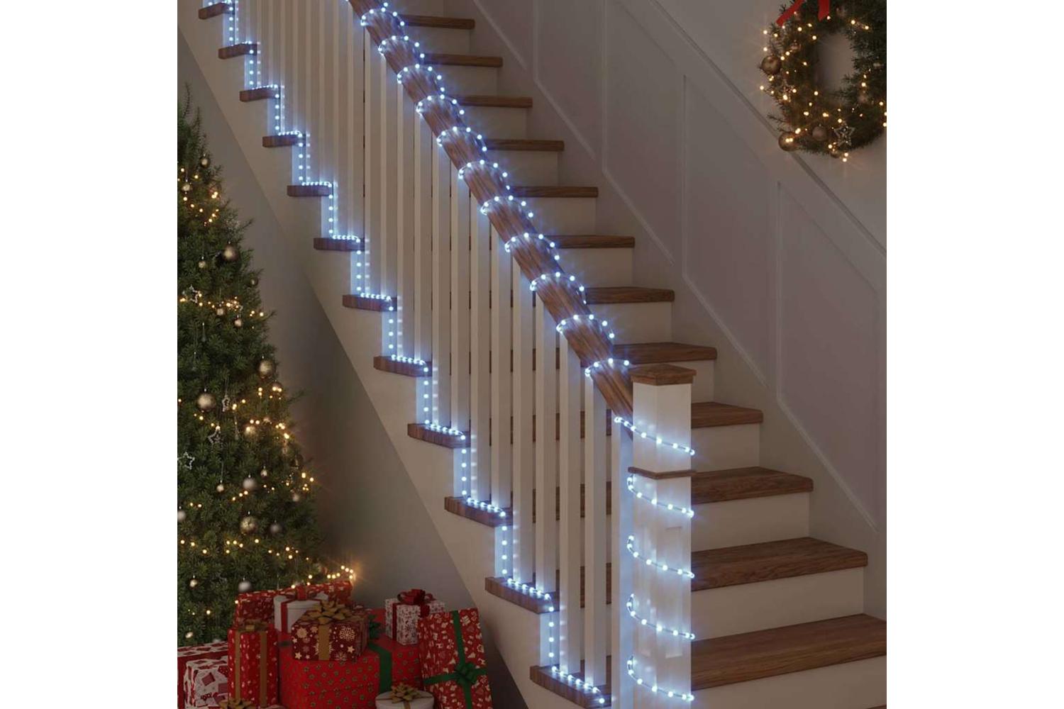 Vidaxl Rope Light With 120 Leds Cold White 5 M Pvc-4