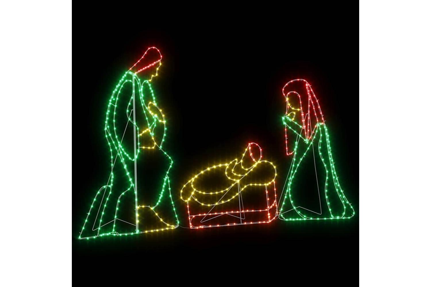 Vidaxl Lighted Nativity Scene Multicolour 112 X 72 Cm Pvc-6