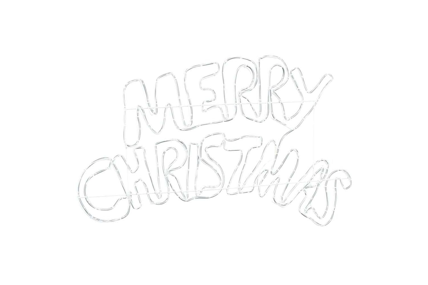 Vidaxl Christmas Sign With 240 Leds Multicolour 100 X 50 Cm Pvc-5