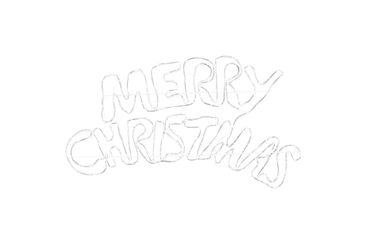 Vidaxl Christmas Sign With 240 Leds Multicolour 100 X 50 Cm Pvc-6
