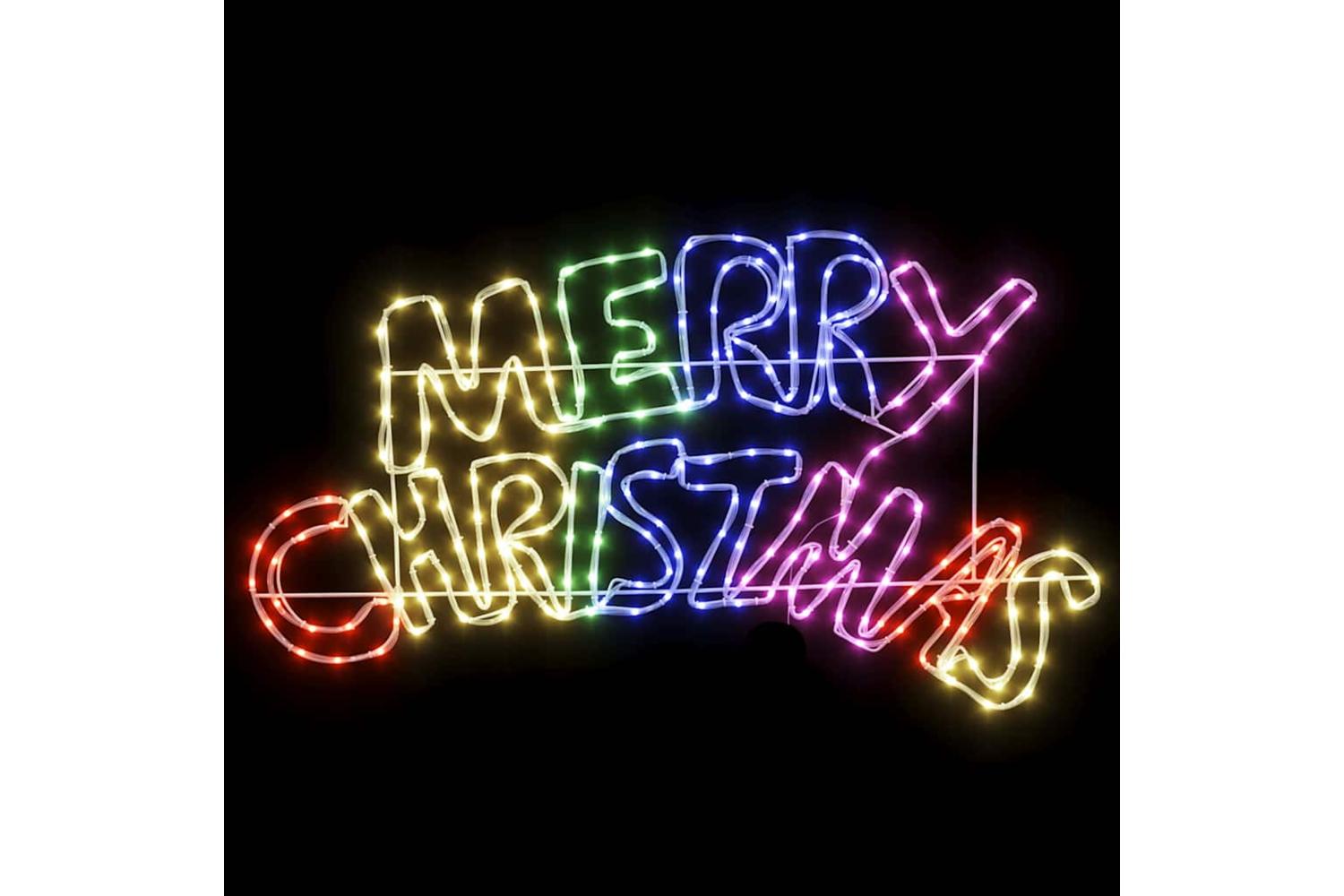 Vidaxl Christmas Sign With 240 Leds Multicolour 100 X 50 Cm Pvc-7