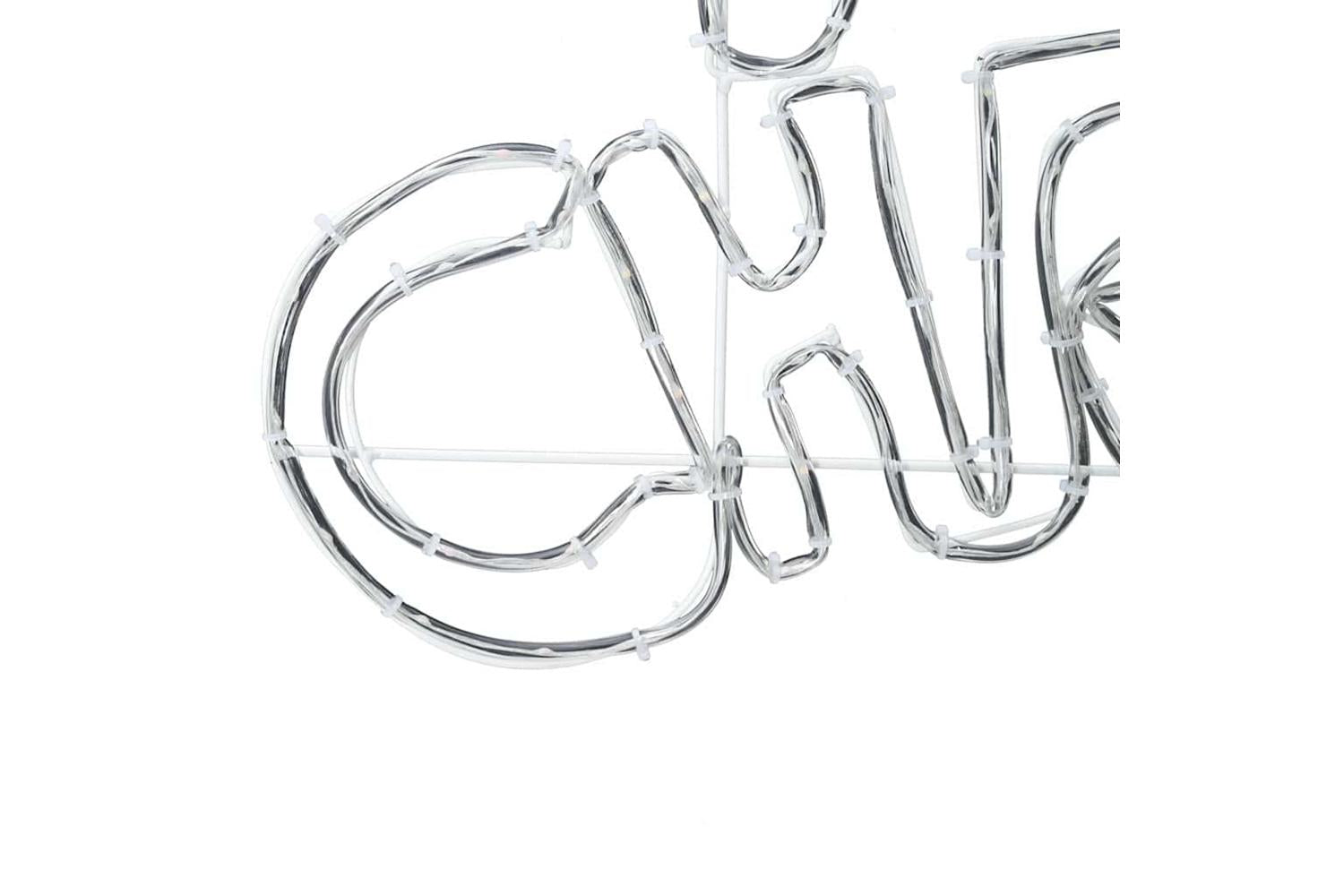 Vidaxl Christmas Sign With 240 Leds Multicolour 100 X 50 Cm Pvc-10