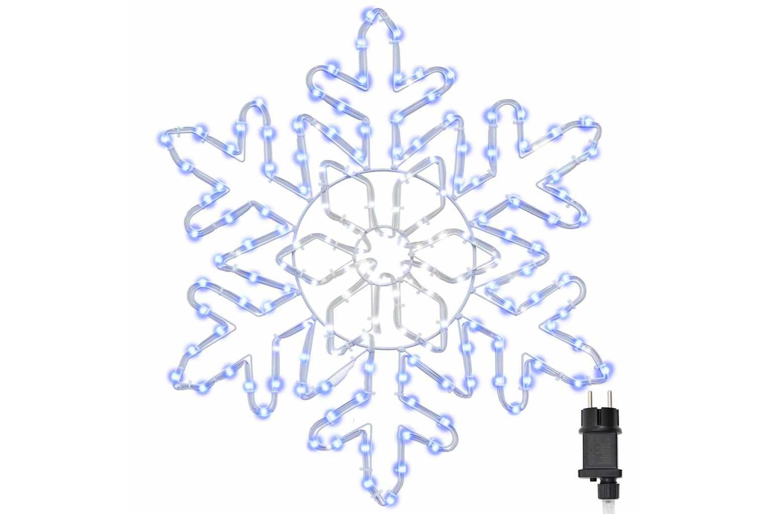 Vidaxl Christmas Snowflake With 156 Leds Blue 555 X 555 X 075cm Pvc-2