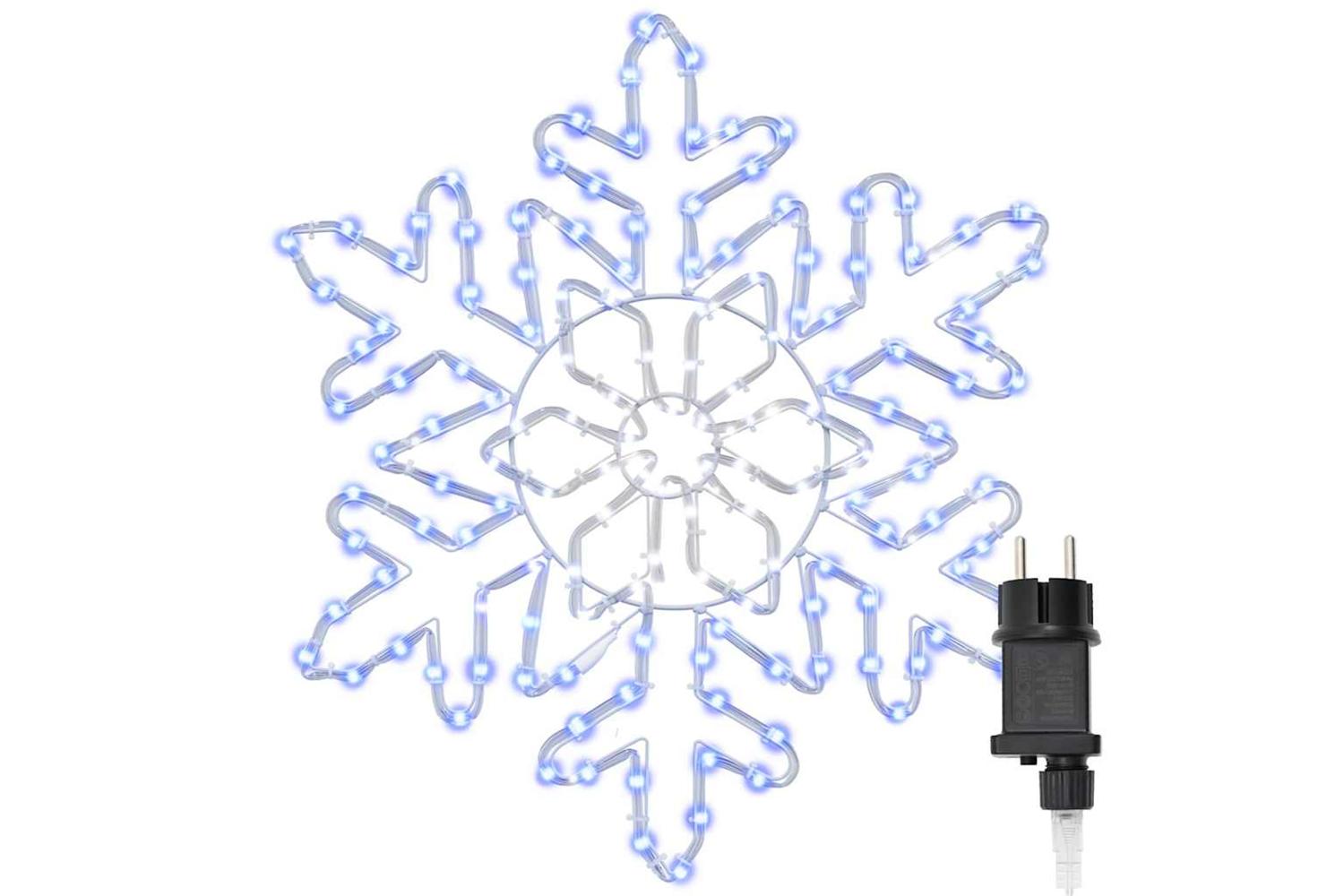 Vidaxl Christmas Snowflake With 156 Leds Blue 555 X 555 X 075cm Pvc-4