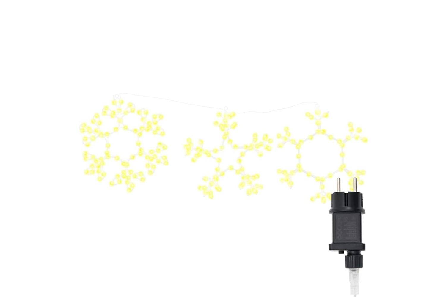 Vidaxl Christmas Snowflake With 252 Leds Warm White 45 X 38 Cm Pvc-4