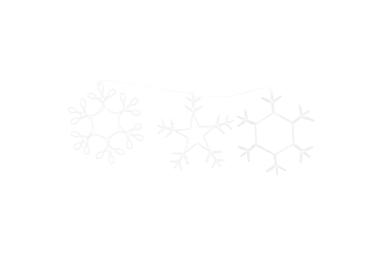 Vidaxl Christmas Snowflake With 252 Leds Warm White 45 X 38 Cm Pvc-6