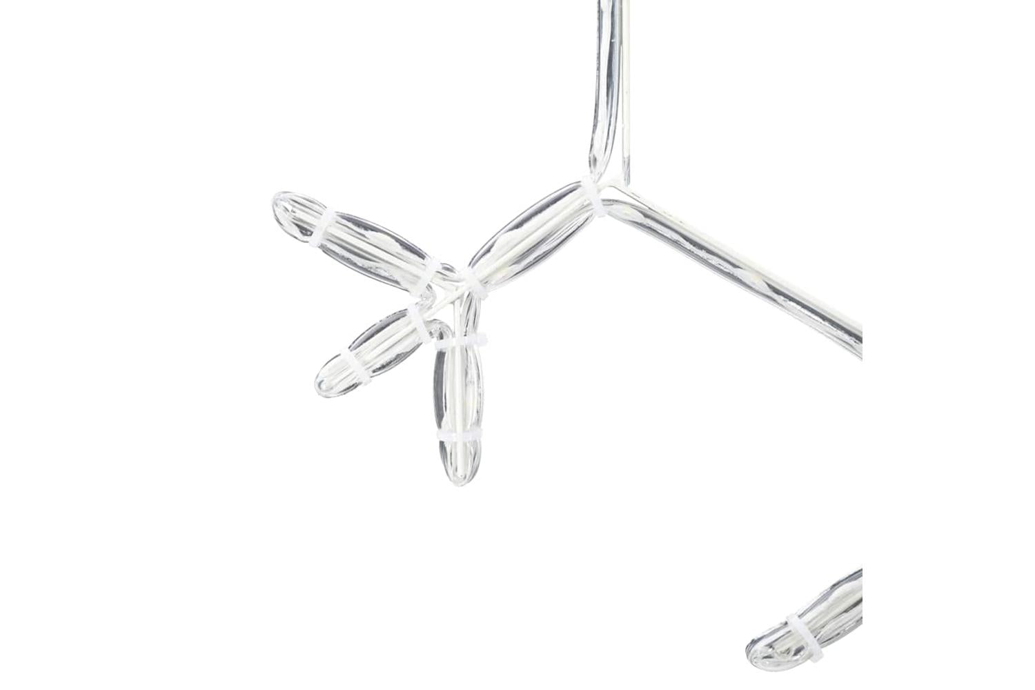 Vidaxl Christmas Snowflake With 252 Leds Warm White 45 X 38 Cm Pvc-9