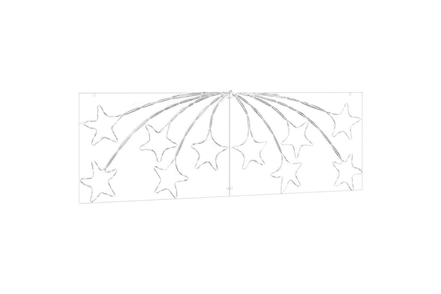 Vidaxl Christmas Star With 432 Leds Multicolour 180 X 57 Cm Pvc-4