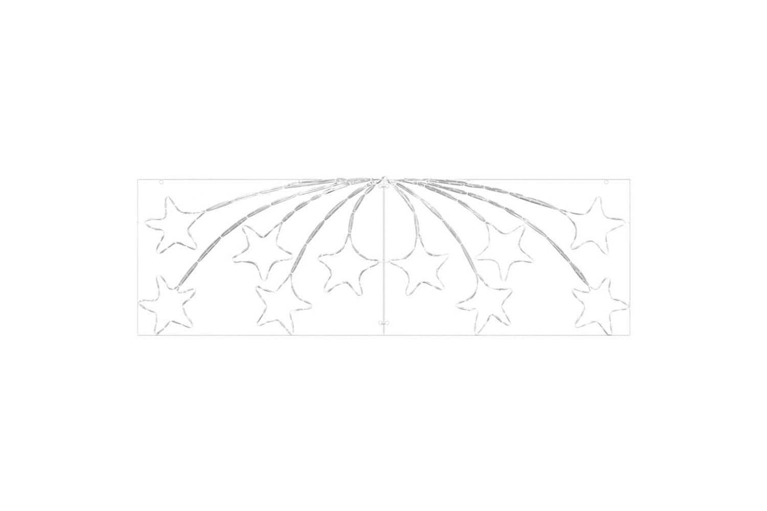 Vidaxl Christmas Star With 432 Leds Multicolour 180 X 57 Cm Pvc-5