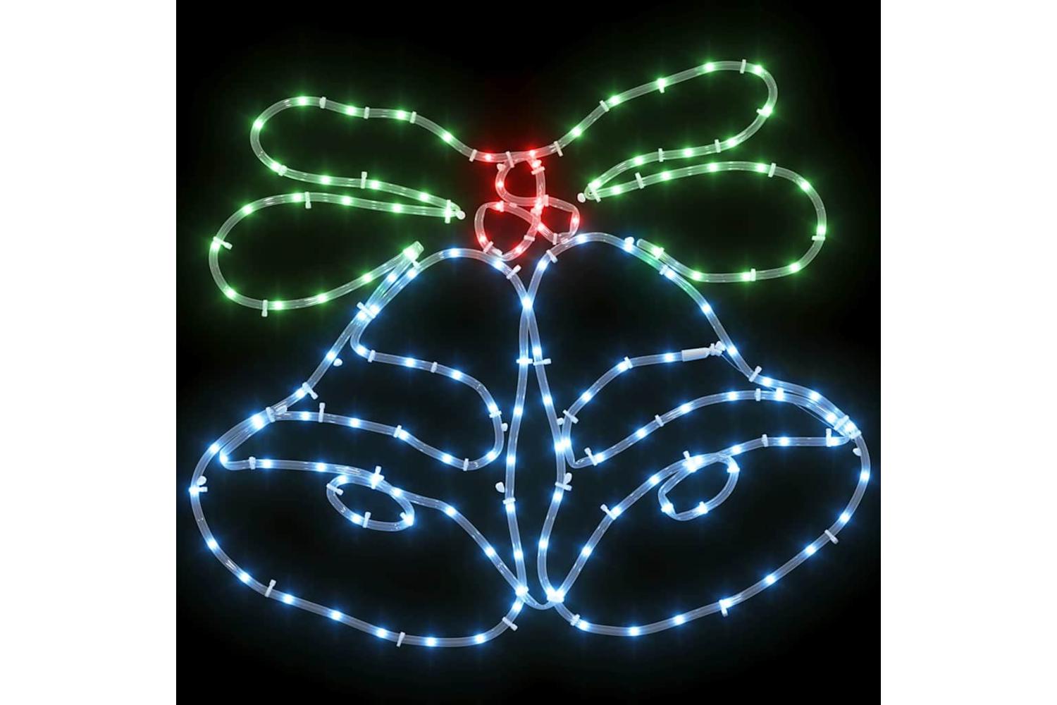 Vidaxl Christmas Bell With 144 Leds Multicolour 56 X 46 Cm Pvc-7