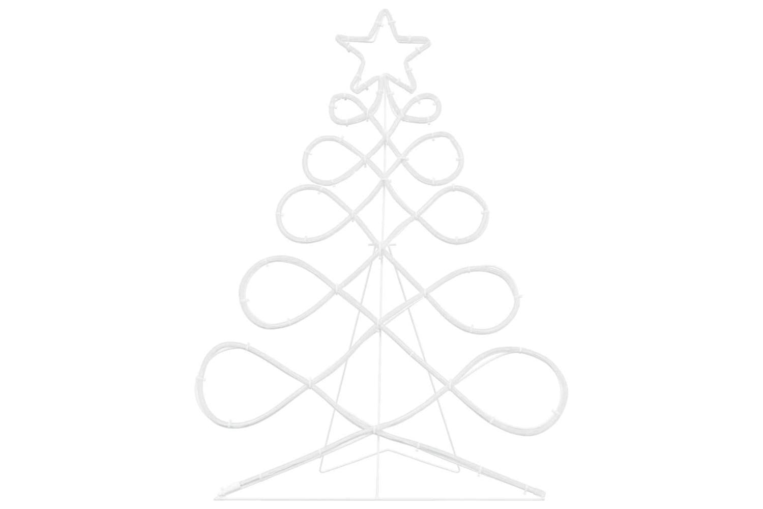 Vidaxl Christmas Tree Shape Light Multicolour 80 X 56 Cm Pvc-6