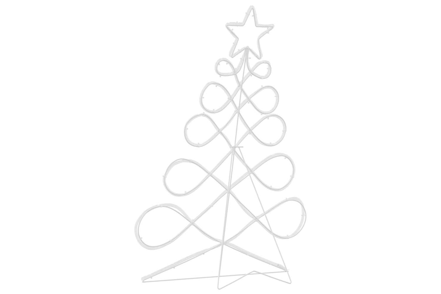 Vidaxl Christmas Tree Shape Light Multicolour 80 X 56 Cm Pvc-9