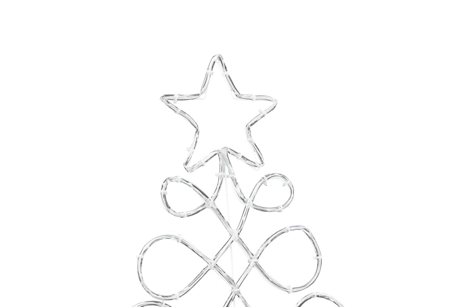 Vidaxl Christmas Tree Shape Light Multicolour 80 X 56 Cm Pvc-10