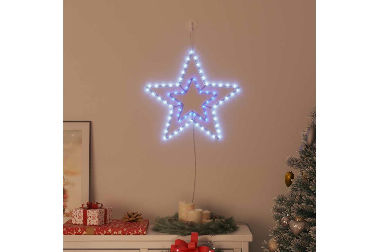 Vidaxl Christmas Star With 72 Leds Cold White 515 X 50 X 065 Cm Iron-3