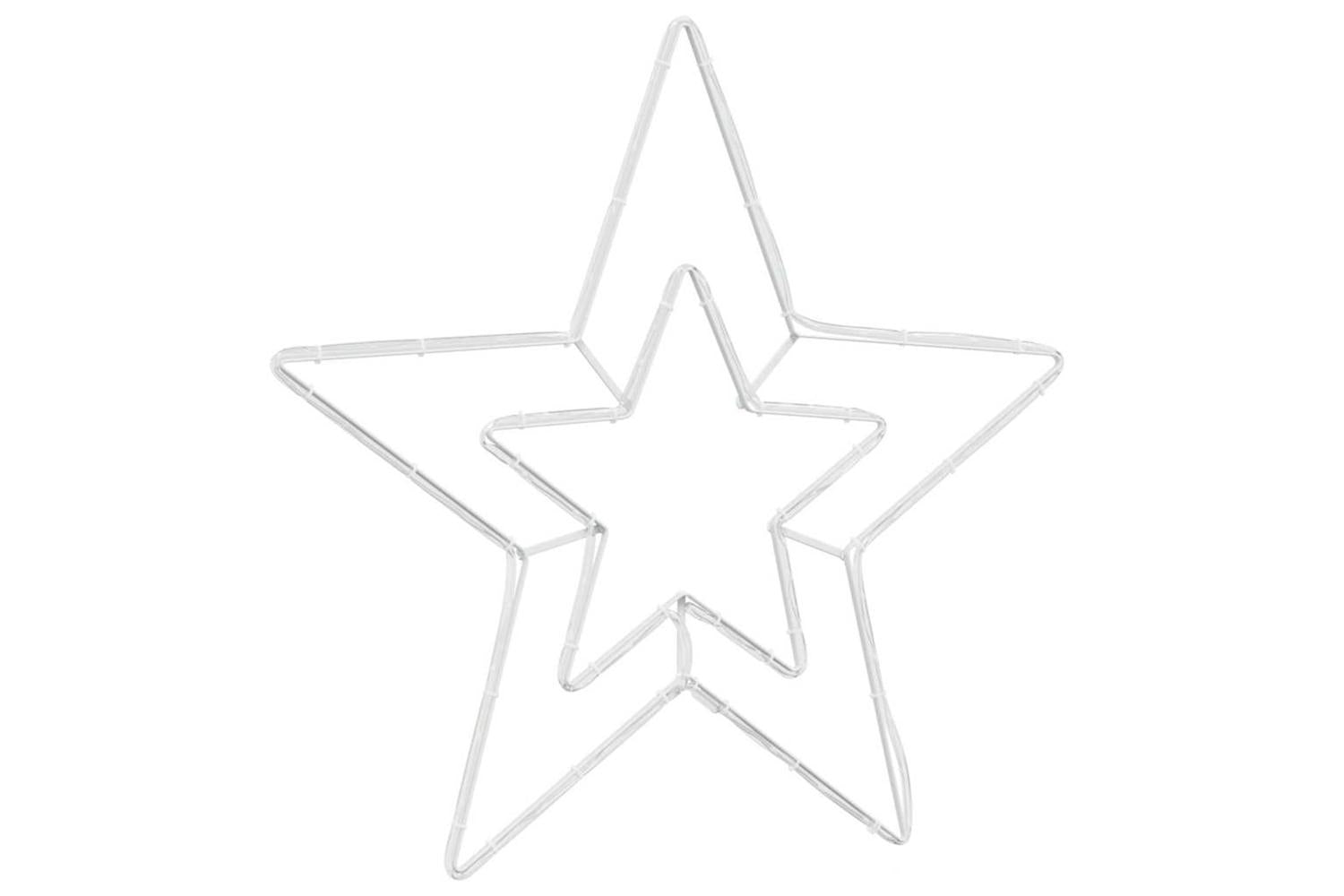 Vidaxl Christmas Star With 72 Leds Cold White 515 X 50 X 065 Cm Iron-4