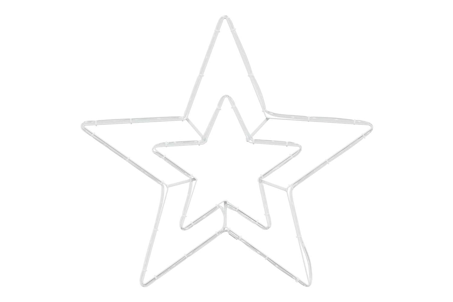 Vidaxl Christmas Star With 72 Leds Cold White 515 X 50 X 065 Cm Iron-5