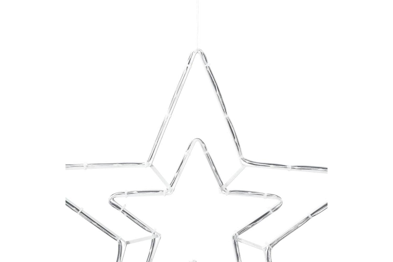 Vidaxl Christmas Star With 72 Leds Cold White 515 X 50 X 065 Cm Iron-8