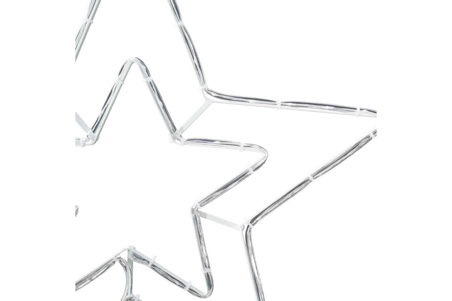 Vidaxl Christmas Star With 72 Leds Cold White 515 X 50 X 065 Cm Iron-9