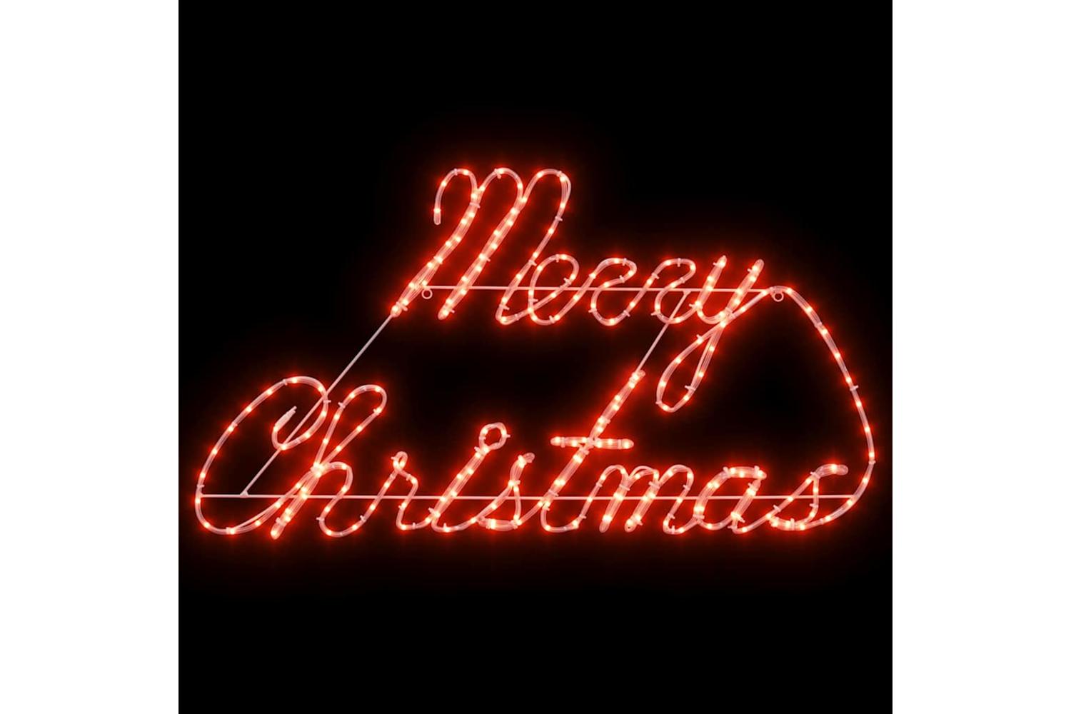Vidaxl Christmas Sign With 216 Leds Red 99 X 55 X 13 Cm Iron-6