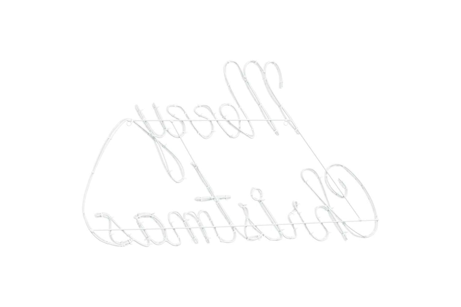 Vidaxl Christmas Sign With 216 Leds Red 99 X 55 X 13 Cm Iron-7