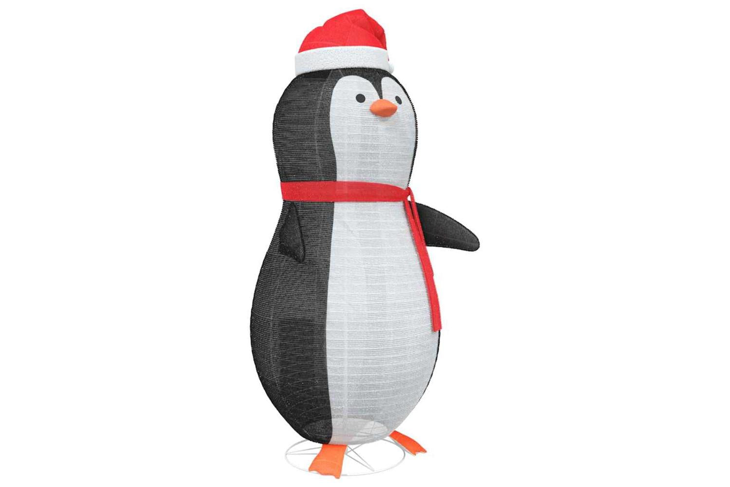 Vidaxl Snow Penguin Figure Warm White 78 X 88 X 180 Cm Fabric-4