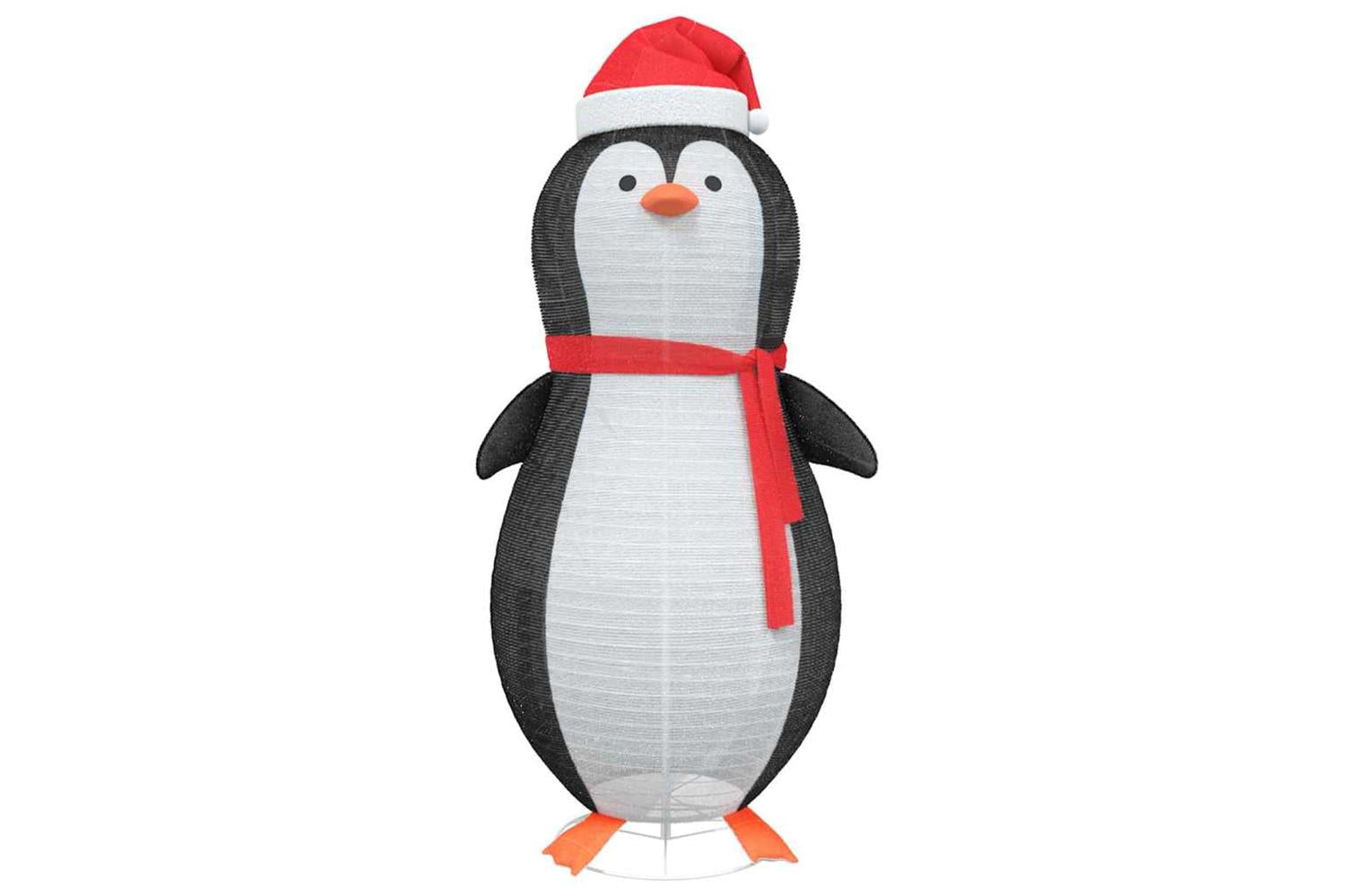 Vidaxl Snow Penguin Figure Warm White 78 X 88 X 180 Cm Fabric-5