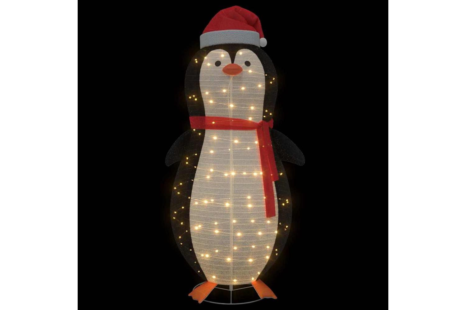 Vidaxl Snow Penguin Figure Warm White 78 X 88 X 180 Cm Fabric-6