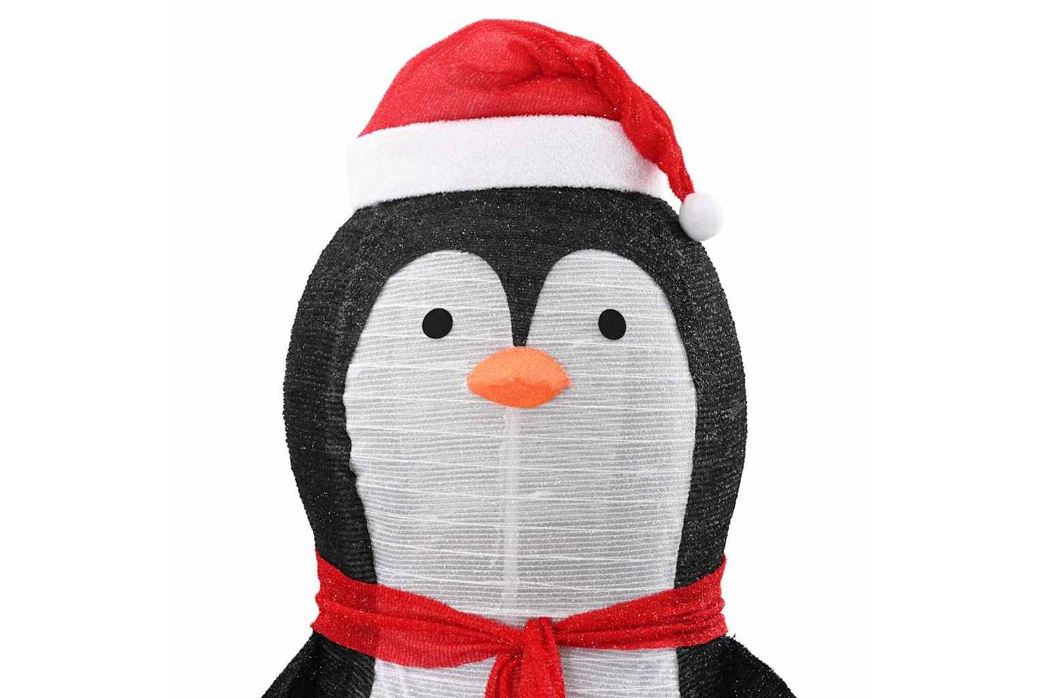 Vidaxl Snow Penguin Figure Warm White 78 X 88 X 180 Cm Fabric-9