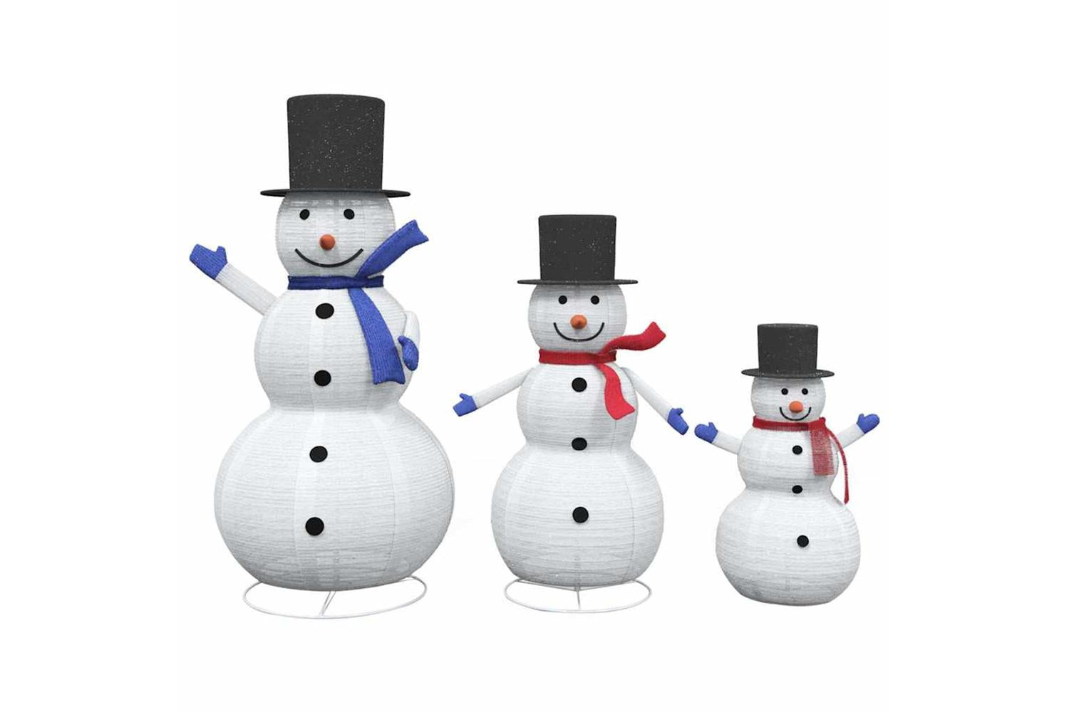 Vidaxl Christmas Snowman Family 3 Pcs Warm White 81 X 60 X 125 Cm-6