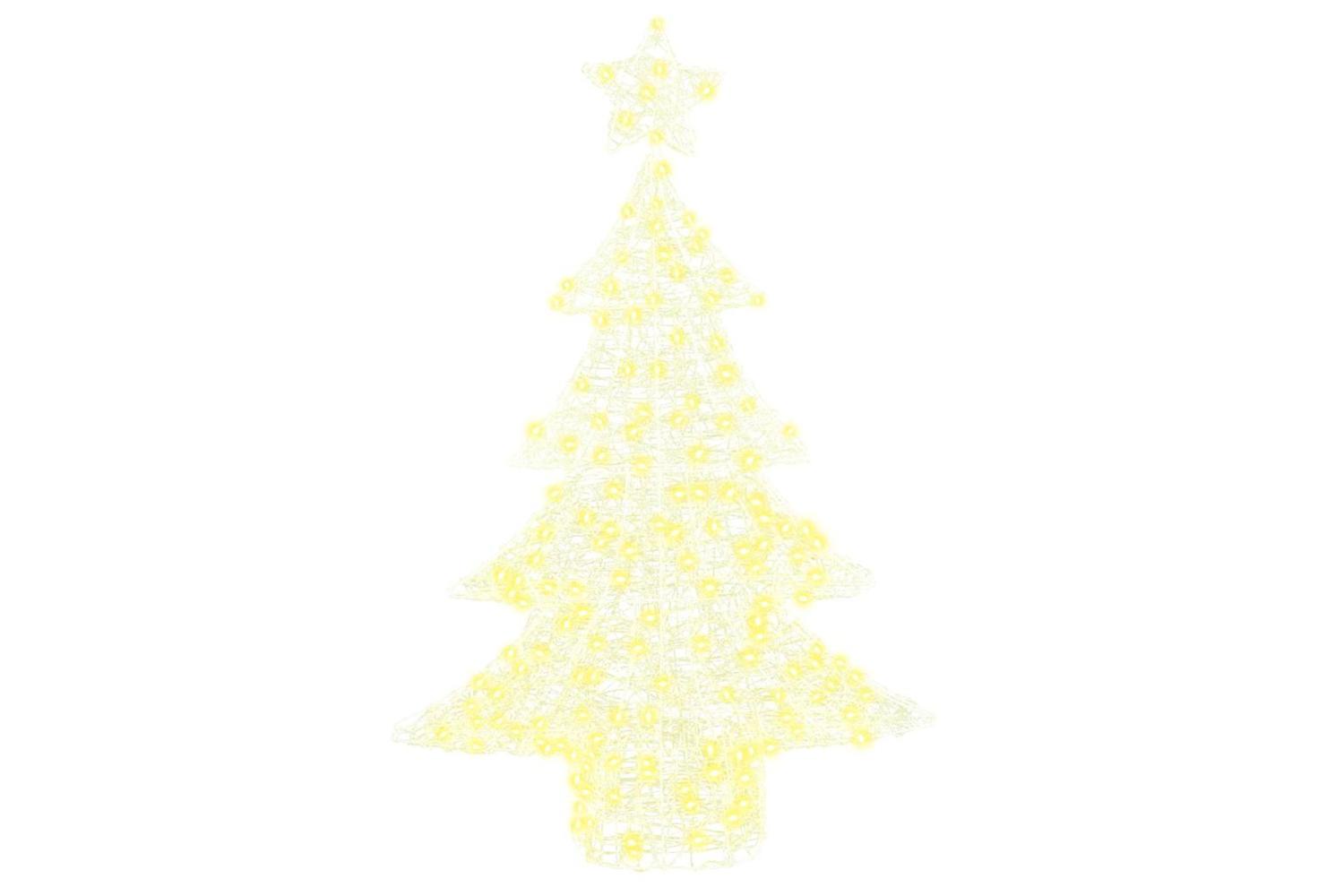Vidaxl Christmas Tree With 100 Leds Warm White 120 Cm Acrylic-2