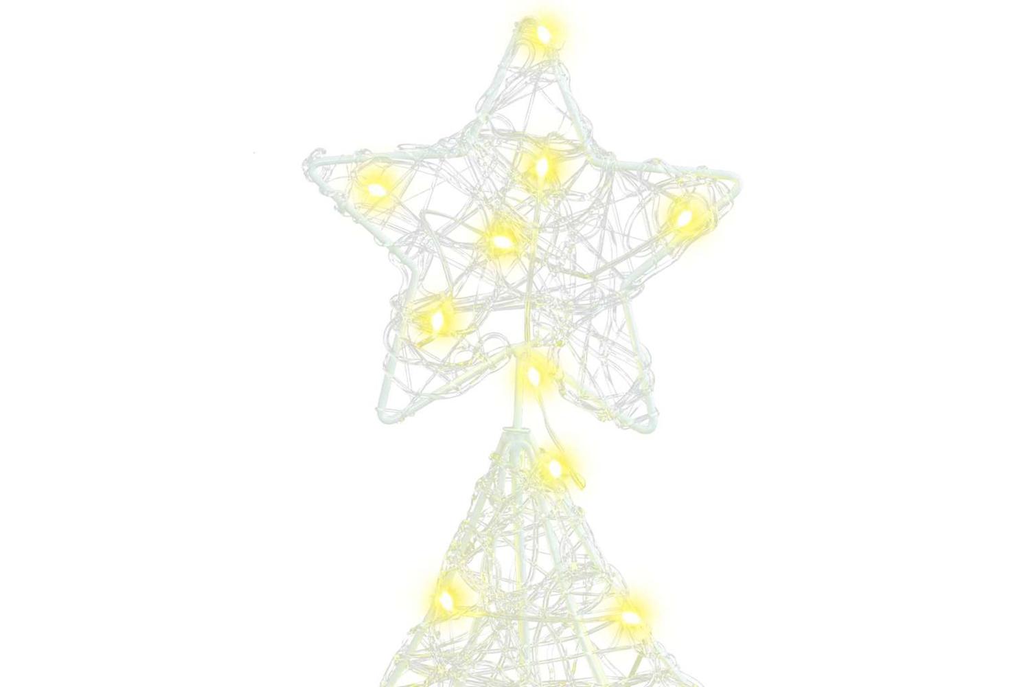 Vidaxl Christmas Tree With 100 Leds Warm White 120 Cm Acrylic-5